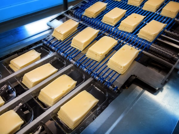 Sliced cheese line