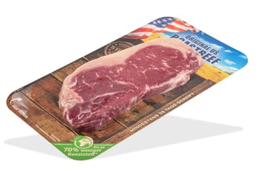 Picture 2. Sustainable FlatSkin® packaging for fresh meat