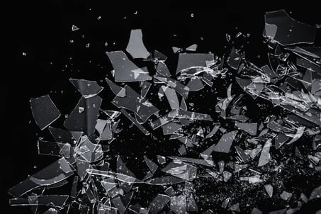 Stock | Glass shards, recycling