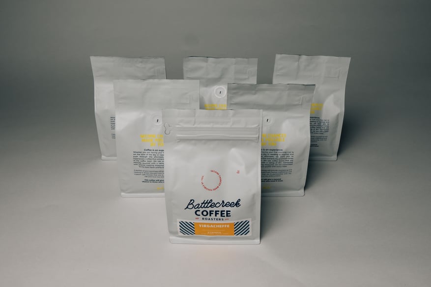 Coffee Beans in Flexible Packaging