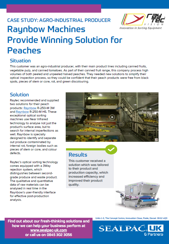 Raynbow Machines Provide Winning Solution for Peaches case study preview image Raynbow Machines Provide Winning Solution for Peaches case study preview image