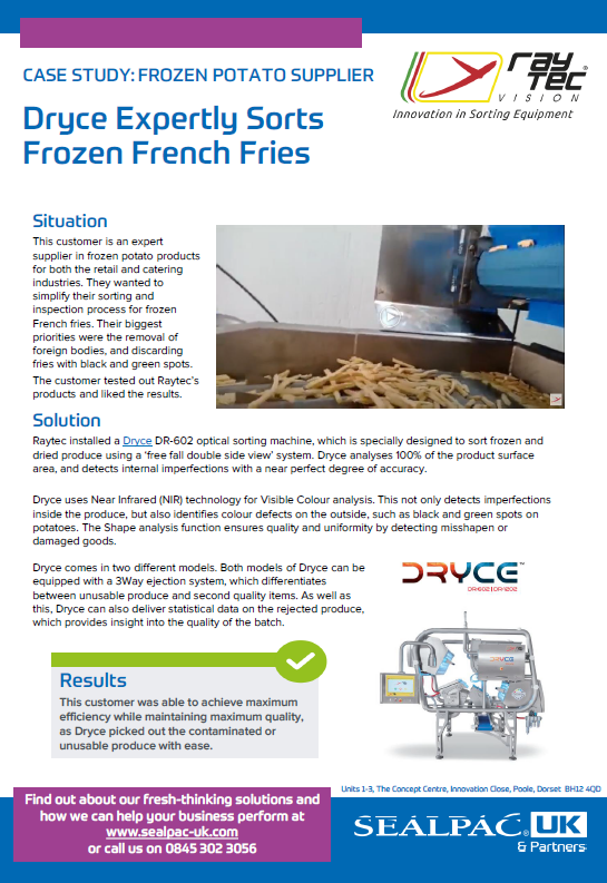 dryce expertly sorts frozen french fries case study preview image dryce expertly sorts frozen french fries case study preview image
