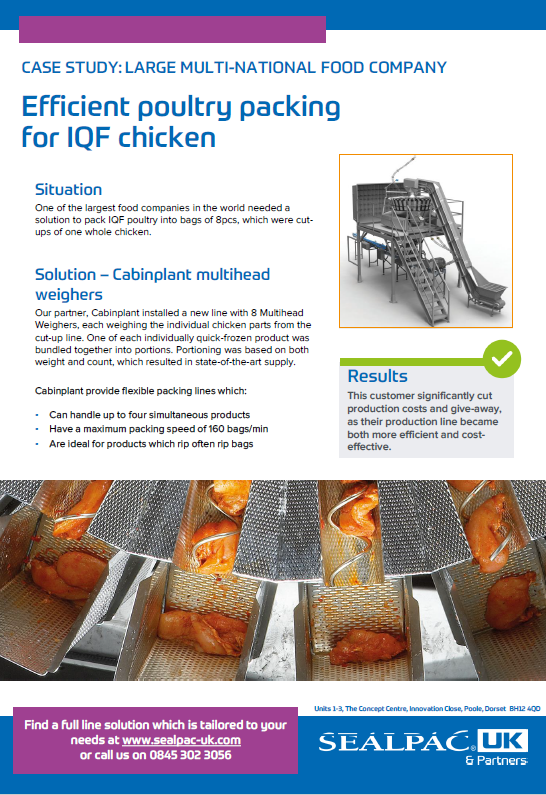 efficient poultry packing for IQF chicken case study preview image efficient poultry packing for IQF chicken case study preview image